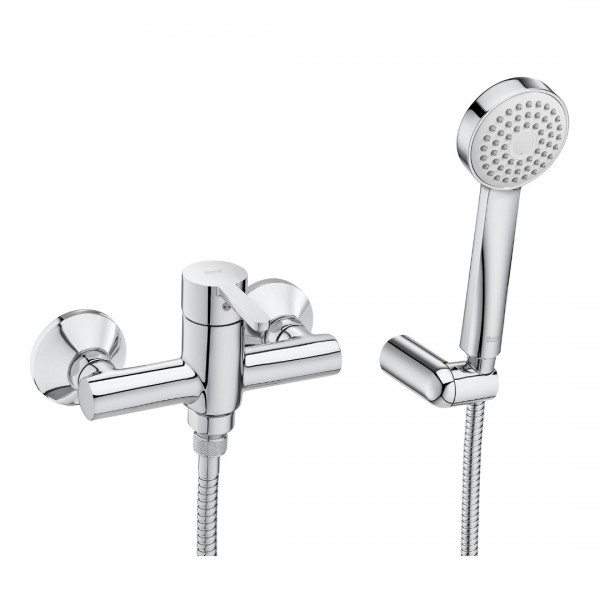 Roca Carelia bateria prysznicowa z zestawem natryskowym chrom A5A208AC0K