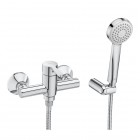 Roca Carelia bateria prysznicowa z zestawem natryskowym chrom A5A208AC0K