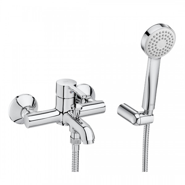 Roca Carelia bateria wannowa z zestawem natryskowym chrom A5A018AC0K