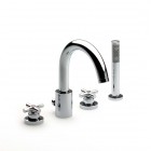 Roca Loft bateria wannowa 4 otworowa chrom A5A0943C00