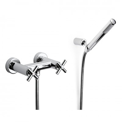 Roca Loft bateria prysznicowa z zestawem natryskowym chrom A5A2043C00