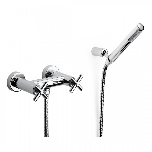 Roca Loft bateria prysznicowa z zestawem natryskowym chrom A5A2043C00