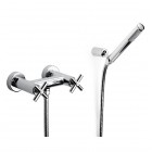 Roca Loft bateria prysznicowa z zestawem natryskowym chrom A5A2043C00