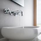 Roca Loft bateria umywalkowa 3 otworowa podtynkowa chrom A5A4743C00