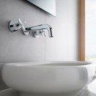 Roca Loft bateria umywalkowa 3 otworowa podtynkowa chrom A5A4743C00
