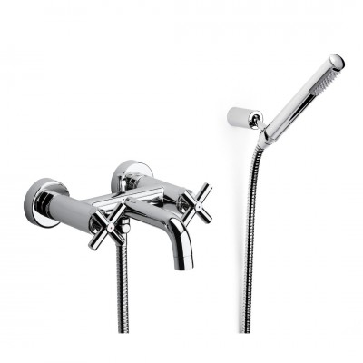 Roca Loft bateria wannowa z zestawem natryskowym chrom A5A0143C00