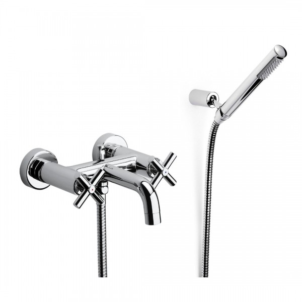 Roca Loft bateria wannowa z zestawem natryskowym chrom A5A0143C00