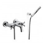 Roca Loft bateria wannowa z zestawem natryskowym chrom A5A0143C00