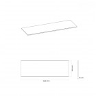 Oltens Vernal blat 140 cm naszafkowy slim biały połysk 63011000