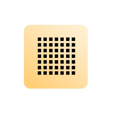 Schedpol maskownica syfonu dla brodzików złoty polerowany M2/Z