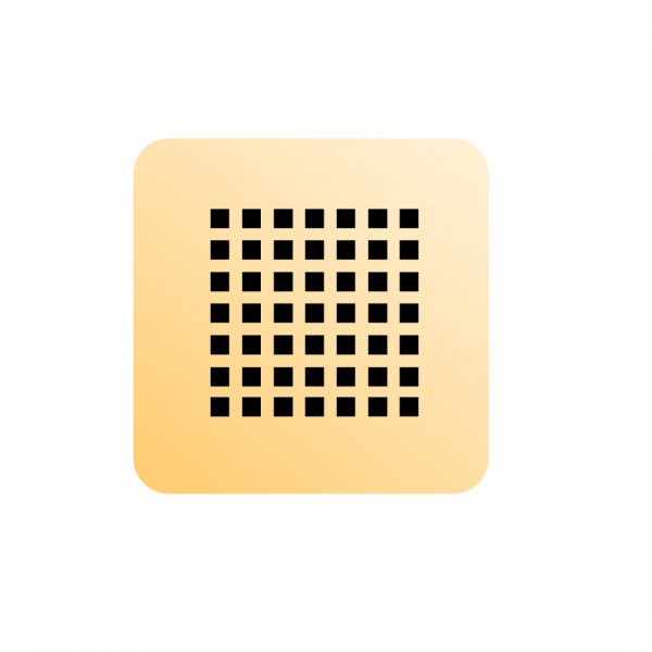 Schedpol maskownica syfonu dla brodzików złoty polerowany M2/Z