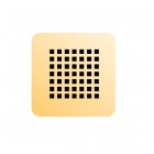 Schedpol maskownica syfonu dla brodzików złoty polerowany M2/Z