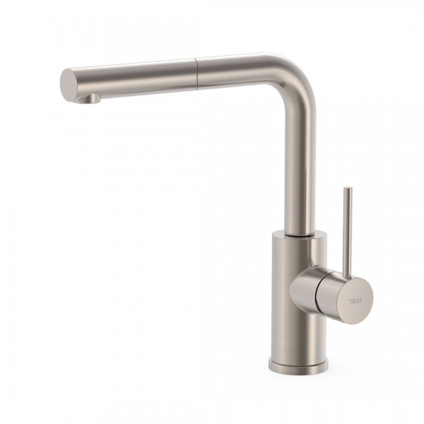 Tres Top Tres bateria kuchenna stojąca z wyciąganą wylewką stal 56243703