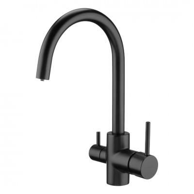 Deante Deante bateria zlewozmywakowa z podłączeniem do filtra wody czarna BCH N64M