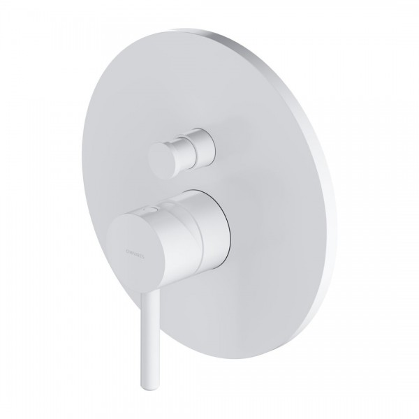 Omnires Y bateria wannowo-prysznicowa podtynkowa biały mat Y1235WM