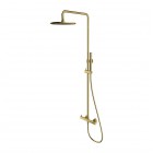 Omnires Y zestaw natryskowy z deszczownicą 25 cm mosiądz szczotkowany Y1244MBSB