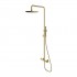 Omnires Y zestaw natryskowy z deszczownicą 25 cm mosiądz szczotkowany Y1244MBSB