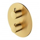 Omnires Y bateria wannowo-prysznicowa podtynkowa termostatyczna mosiądz szczotkowany Y1236ROBSB