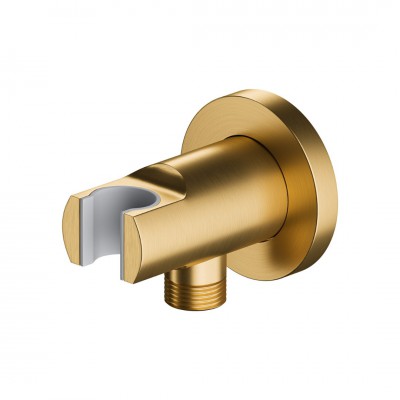 Omnires przyłącze kątowe z uchwytem złoty szczotkowany 8873GLB