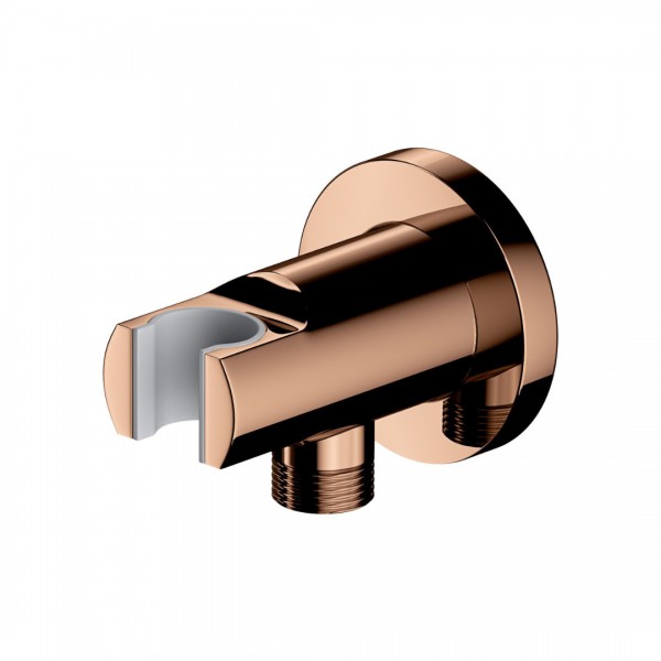 Omnires przyłącze kątowe z uchwytem miedź połysk 8873CP