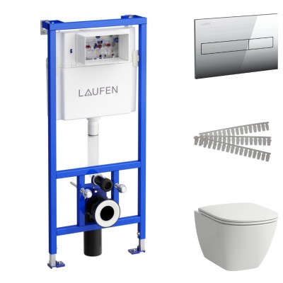 Laufen Lua Advanced zestaw 5w1 przycisk chrom