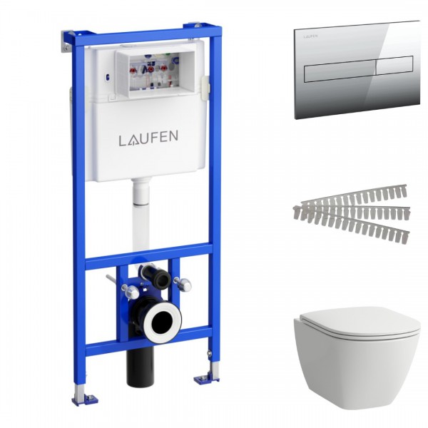 Laufen Lua Advanced zestaw 5w1 przycisk chrom