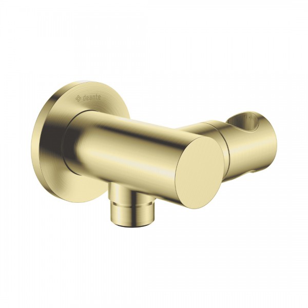 Deante Cascada przyłącze kątowe z uchwytem złoto szczotkowane NAC_R57K