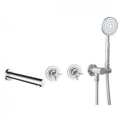 Deante Temisto bateria wannowa 4-otworowa podtynkowa chrom NAC_09TQ