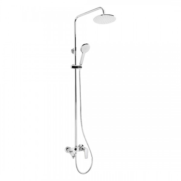 Deante Tubo zestaw wannowy ścienny chrom NAC_01UM