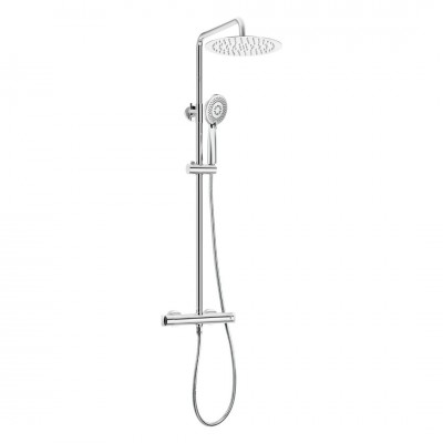 Deante zestaw prysznicowy ścienny termostatyczny chrom NAC_04OT