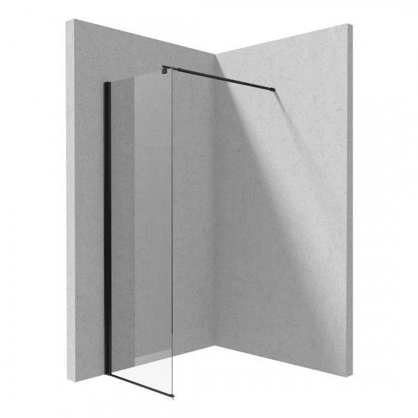 Deante Kerria Plus ścianka wolnostojąca Walk-in 60 cm czarny mat KTS_N86P