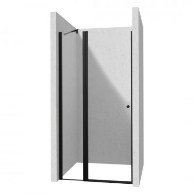 Deante Kerria Plus drzwi prysznicowe 120 cm czarny mat