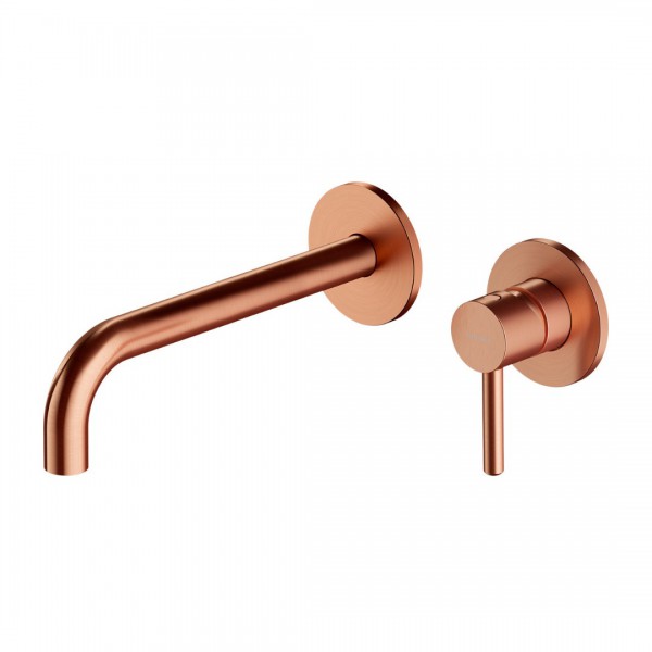 Omnires Y bateria umywalkowa podtynkowa wylewka 21,5 cm miedź szczotkowana Y1215HLCPB