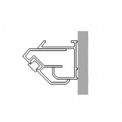Roca Metropolis-N zestaw montażowy drzwi do wnęki chrom AMP0720002