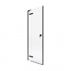 Roca Metropolis-N drzwi prysznicowe 80 cm czarny mat AMP0808016M