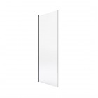 Roca Metropolis-N ścianka prysznicowa 70 cm boczna do drzwi uchylnych czarny mat 52134