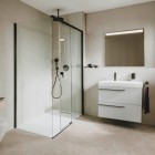 Roca Metropolis-N drzwi prysznicowe 100 cm przesuwne czarny mat AMP1310016M