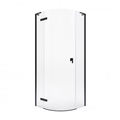 Roca Metropolis-N Rondo kabina prysznicowa półokrągła 80 cm czarny mat AMP1008016M Roca Metropolis-N Rondo kabina prysznicowa półokrągła 80 cm czarny mat AMP1008016M