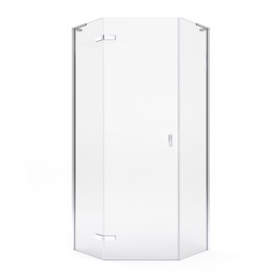 Roca Metropolis-N Diamond kabina prysznicowa pięciokątna 90 cm chrom AMP1109012M
