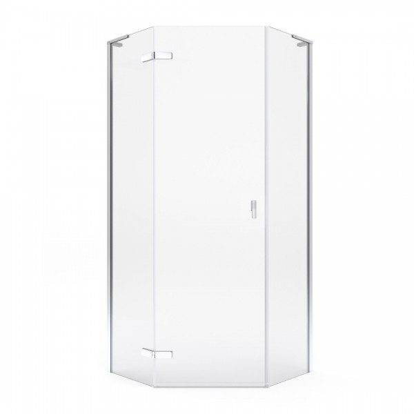Roca Metropolis-N Diamond kabina prysznicowa pięciokątna 90 cm chrom AMP1109012M