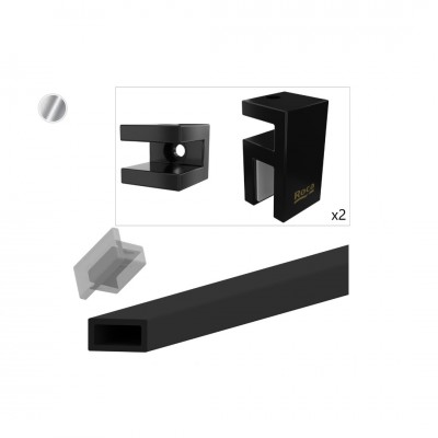 Roca District DF-C zestaw montażowy do ścianki prysznicowej chrom AMP8020002