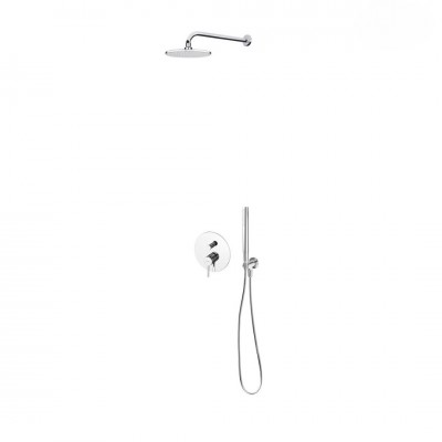 Oltens Molle kompletny zestaw prysznicowy podtynkowy deszczownica 22 cm chrom 36614100