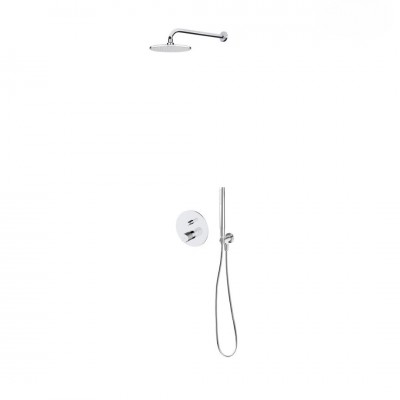 Oltens Hamnes zestaw prysznicowy podtynkowy deszczownica 22 cm chrom 36615100