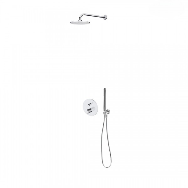 Oltens Hamnes zestaw prysznicowy podtynkowy deszczownica 22 cm chrom 36615100