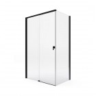 Roca Metropolis-N kabina prysznicowa kwadratowa 100 cm czarny mat 52200