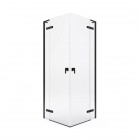Roca Metropolis-N kabina prysznicowa kwadratowa 80 cm czarny mat 52209
