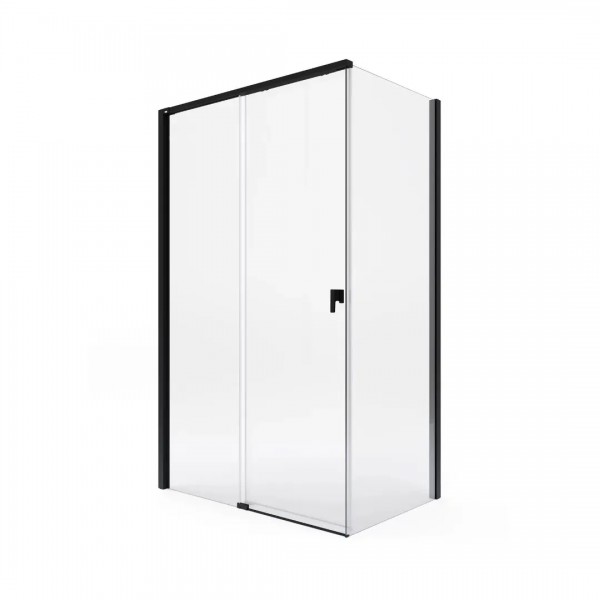 Roca Metropolis-N kabina prysznicowa prostokątna 100x70 cm czarny mat 52293