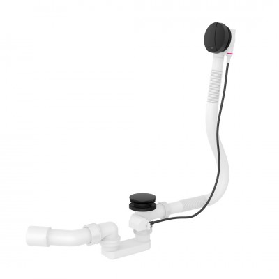 Roca przelew wannowy z syfonem czarny mat A5064046NB