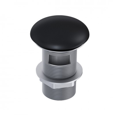 Elita Meble korek klik klak do umywalki okrągły ceramiczny czarny mat 169455