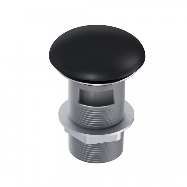 Elita Meble korek klik klak do umywalki okrągły ceramiczny czarny mat 169455